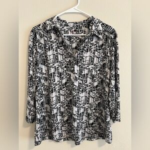 212 Collection Monochrome Button Down Shirt
